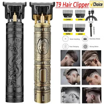 T9 Vintage Electric Hair Trimmer for Men – Rechargeable & Stylish