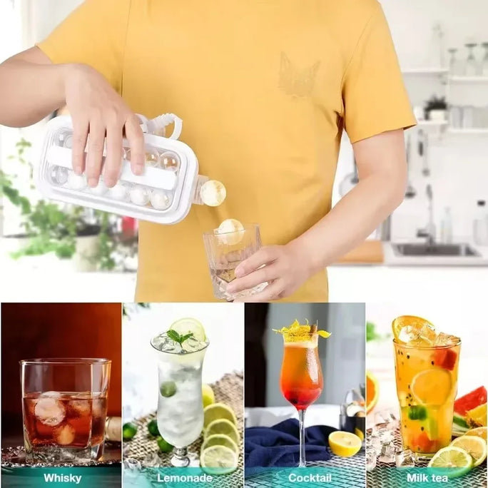 Portable 2-in-1 Bottle with Ice Tray and Popsicle Molds