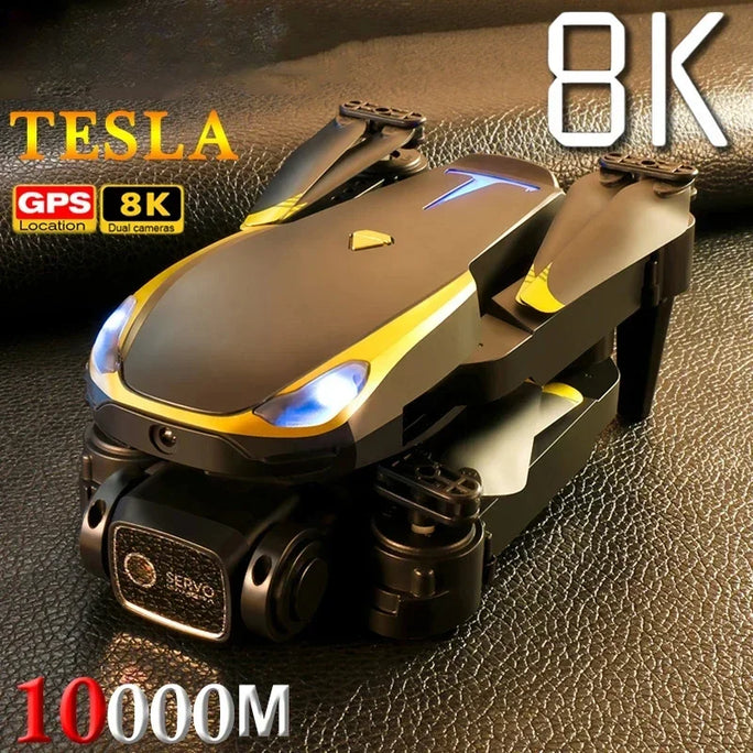 Tesla 8K Drone with GPS & Obstacle Avoidance