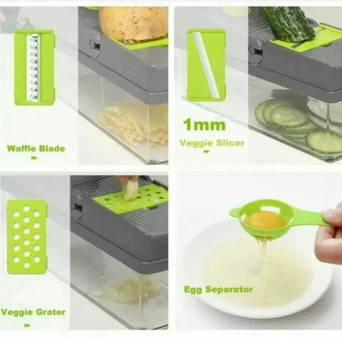 16-in-1 Vegetable Chopper & Slicer for Kitchen Essentials