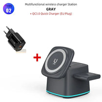 3-in-1 Magnetic Wireless Charger for Apple Devices - 15W Fast Charge