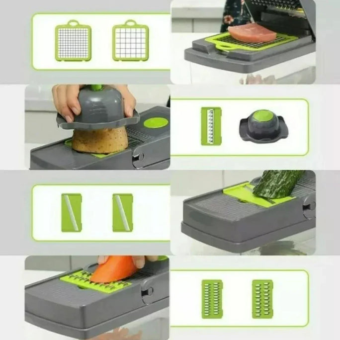 16-in-1 Vegetable Chopper & Slicer for Kitchen Essentials