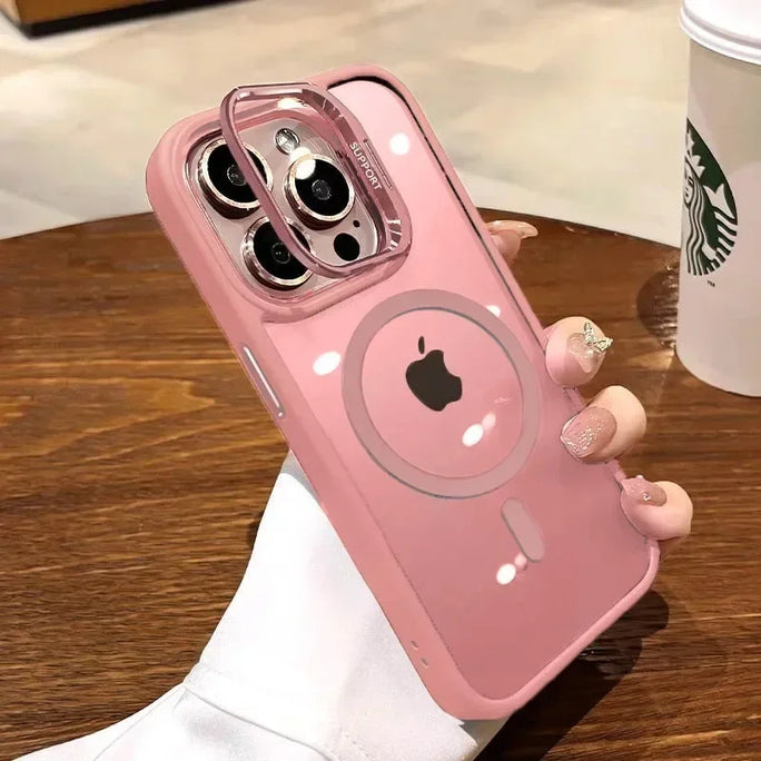 Luxury Magnetic iPhone Case with Lens Protector & Wireless Charging