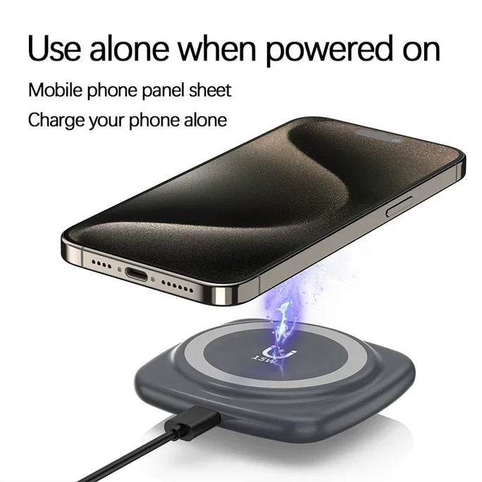 3-in-1 Magnetic Wireless Charger for Apple Devices - 15W Fast Charge