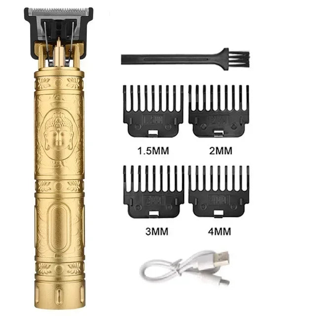 T9 Vintage Electric Hair Trimmer for Men – Rechargeable & Stylish