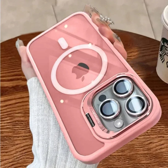 Luxury Magnetic iPhone Case with Lens Protector & Wireless Charging