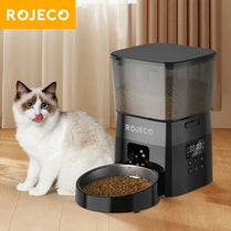 ROJECO Automatic Pet Feeder for Cats & Dogs - Smart Control