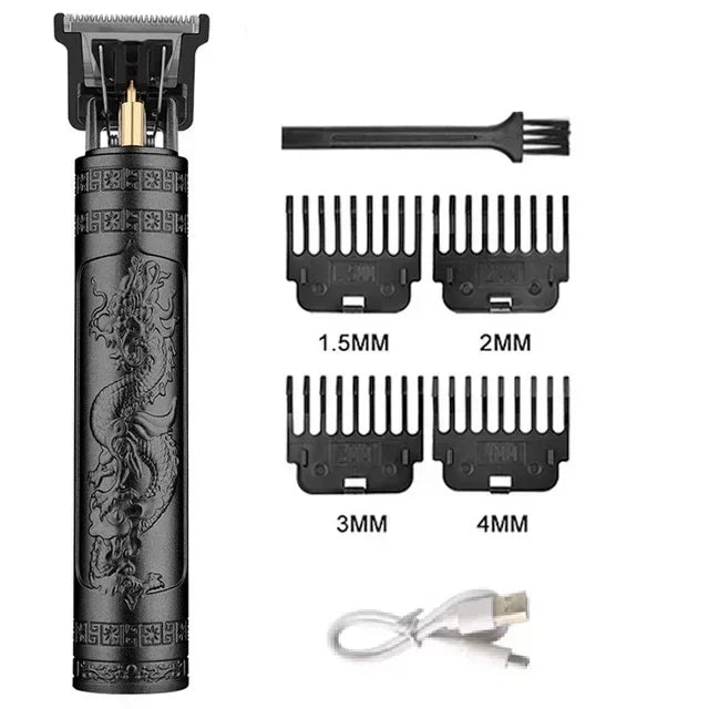 T9 Vintage Electric Hair Trimmer for Men – Rechargeable & Stylish